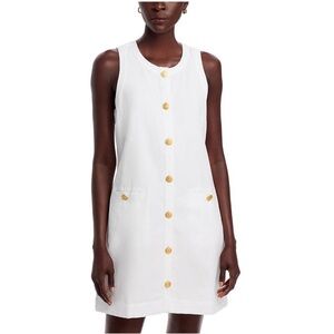 NWT Vineyard Vines Linen Button Front Shift Dress Size XS